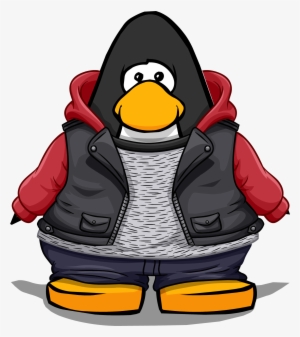 Fall Leather Jacket From A Player Card - Club Penguin