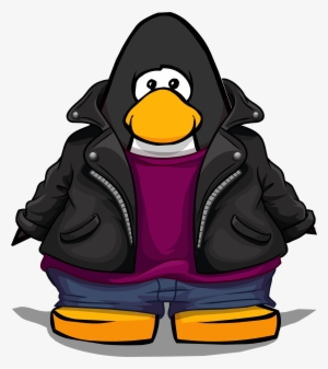 Black Leather Jacket Player Card - Club Penguin