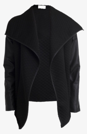 Women Ladies Quilted Waterfall Blazer Jacket Coat Wet - Cardigan