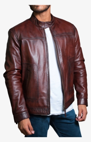 کاپشن چرم اسپرت مردانه