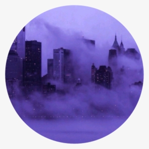 Aesthetic Circle Purple Skyline Cute - Needs Cocaine When Human Emotions
