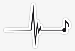 Silver Music Notes Png Download - Music Heart Beat Png