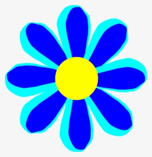 How To Set Use Flower Cartoon Blue Clipart