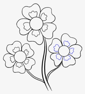 How To Draw Cartoon Flowers - Draw Flowers In Easy Way