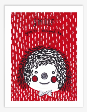 Created In 2012, This Is A Painting Of A Face I Made - Christmas Card