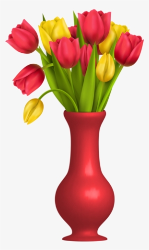 Flower Clips, Flower Art, Art Flowers, Cartoon Stickers, - Jarron De Flores Dibujo