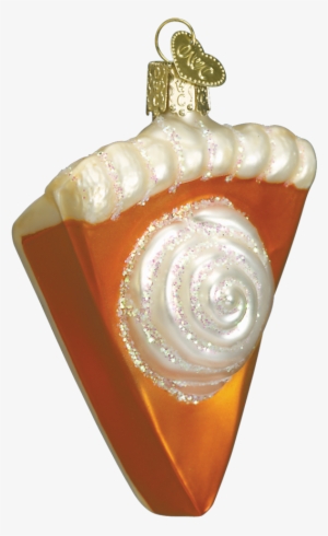 Old World Christmas Thanksgiving Pumpkin Pie Slice - Pie Ornaments