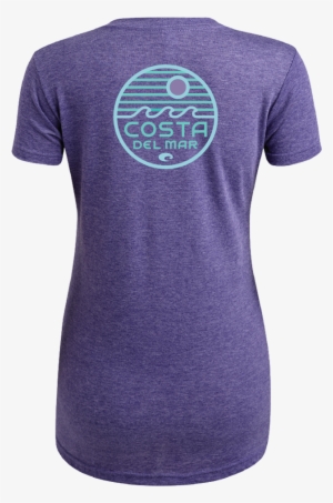 Costa Del Mar Sunrise Circle In Purple Heather, Size - Active Shirt