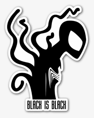 Black Spiderman Sticker - Spider-man