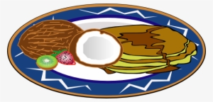 Exotic Breakfast Clip Art - Plate Clip Art