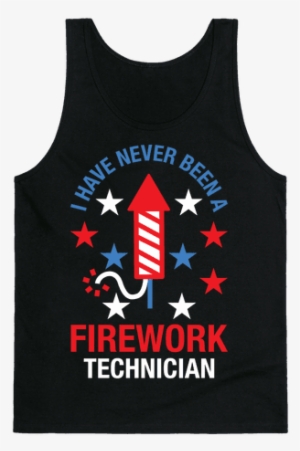 Firework Technician Red White And Blue Tank Top - Time To Get Star Spangled Hammered