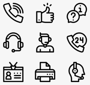 Contact Us - Web Design Line Icon