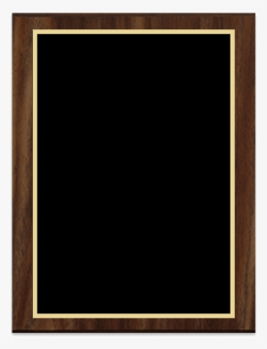 Blank Simulated Walnut Plaque - Picture Frame