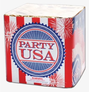 Red White And Blue Usa Party Finale Cake Fireworks - Box