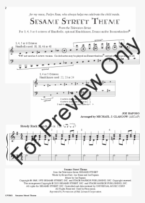 Sesame Street Theme Thumbnail - Festive Fanfare Clarinet Sheet Music