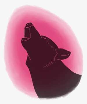 Howling Wolf Silhouette - Egg