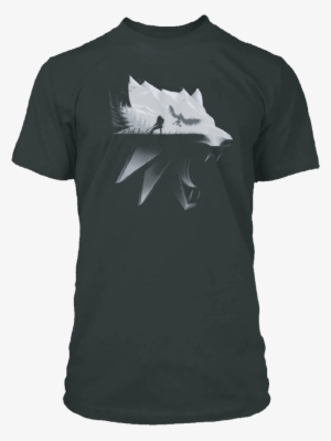 The Witcher 3 Wolf Silhouette Tee - Koszulka The Witcher 3 Wolf Silhouette Xxl