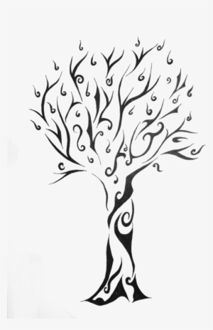 Tribal Tree Tattoo - Arbol De La Vida Png
