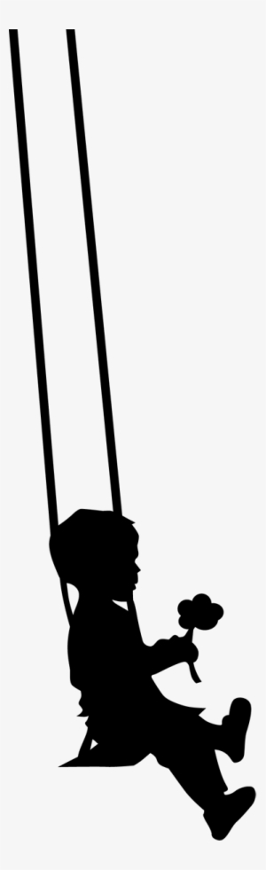 Kids Silhouette Boy Swing Decal - Happy Fathers Day In Tamil