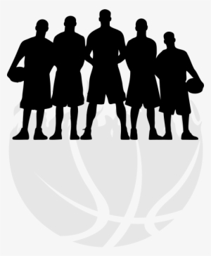 Free Girl Basketball Player Silhouette Png - Basketball Team Silhouette Png
