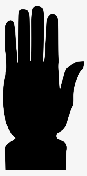 Open Hand Silhouette Png - Clipart Stop Silhouette Hand