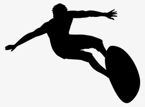 Jpg Transparent Download Surfer Silhouette Png Clip - Surfing Silhouette