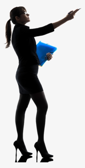 Gidocs Is A Powerful Tool To Manage The Information - Silueta De Mujer Señalando