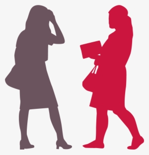 Business Women Red - Silhouette