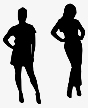 Free Photo Female Silhouette Models Retro Friendship - Boy And Girl Dancing Silhouette