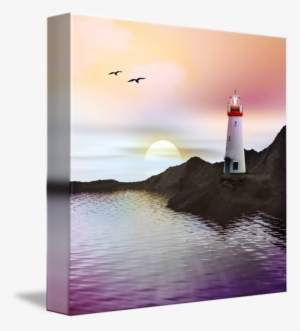 The Lighthouse Png Free - Gallery-wrapped Canvas Art Print 11 X 11 Entitled The