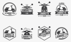Lambretta Labels Vector - Vespa Front Vector