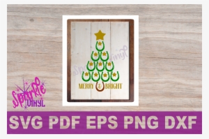 Svg Christmas Cowboy Cowgirl Christmas Horseshoe Tree - Scalable Vector Graphics