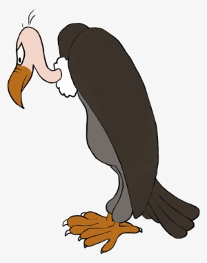 Vulture Silhouette In Color - Clip Art