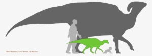 Silhouettes - Duck Billed Dinosaur Size