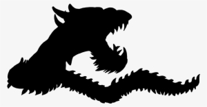 Chinese Dragon Silhouette - Chines Dragon Gif Png
