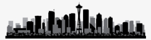 Seattle Skyline Silhouette Png - Seattle Tile Coaster
