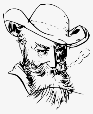 Sunglasses Clipart Bearded Man - Old Man Face Vector