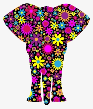 This Free Icons Png Design Of Floralific Pattern Elephant