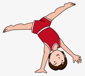 Gymnastic Tumbling Clipart Image - Do A Cartwheel Clipart