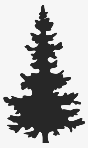Christmas Tree Silhouette At Getdrawings - Spruce Tree Silhouette Png