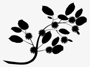 Leaves Silhouette Png Png Freeuse Stock - Flower Leaf Silhouette Png