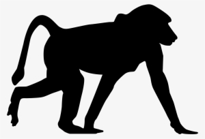 File - Babouin - Svg - Babouin Silhouette