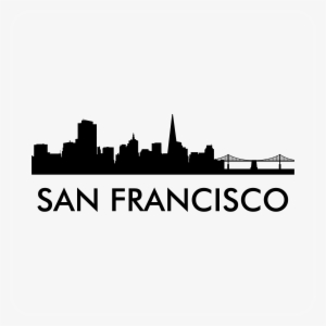 San Francisco Skyline Decal - San Francisco Skyline Png Black And White