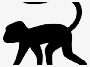 Monkey Silhouette - Silhouette