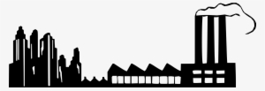 Skyline Clipart Factory - Factory Clipart Black And White