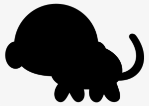 シルエットでかわいい猿の無 Source - Silhouette