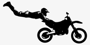 Enduro Motorcycle Motorcycle Stunt Riding Bicycle Motocross - Silhouette Motorbike