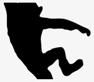 Monkey Silhouette - Black And White Monkeys Jumping Clipart