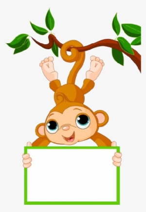 Cute Funny Cartoon Baby Monkey Clip Art Images - Baby Monkey Clip Art