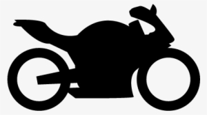 Motorcycle Of Big Size Black Silhouette Vector - Motorcycle Silhouette Vector